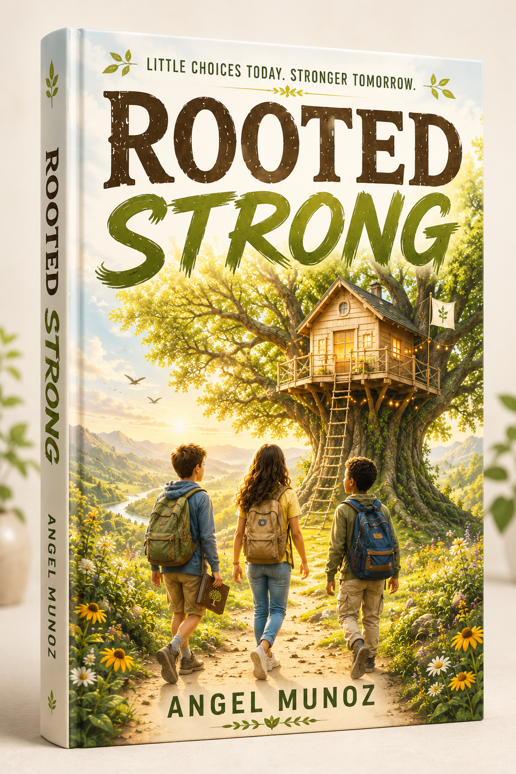 Rooted Strong book cover mockup